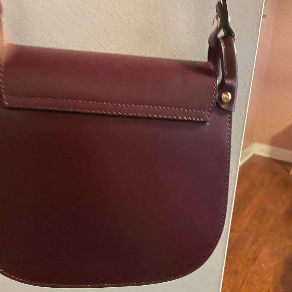 Borse in Pelle ,100% leather,brown cross body purse with tassel.